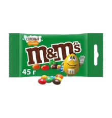 Драже m&m's c соленым арахисом 45г мяг/уп