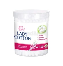 Ватные палочки Lady cotton в банке 100шт