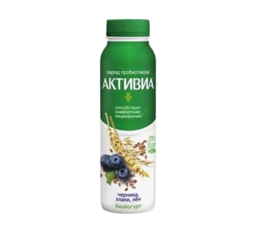 Активиа пит черника/злаки/лен 270мл Активиа пит черника/злаки/лен 270мл