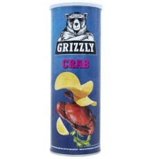 Картоф Чипсы Grizzly-Краб в тубусе 130г
