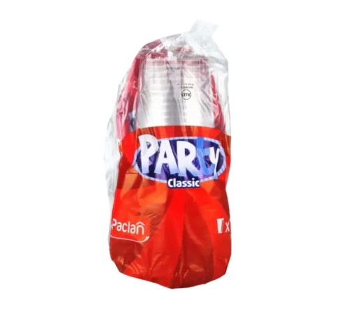 Paclan Party стакан пластиковый бесцветный 200мл, 12шт