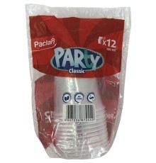 Paclan Party стакан пластиковый бесцветный 200мл, 12шт