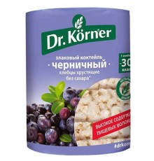 Хлебцы dr.korner злаковый коктейль с черникой 100г