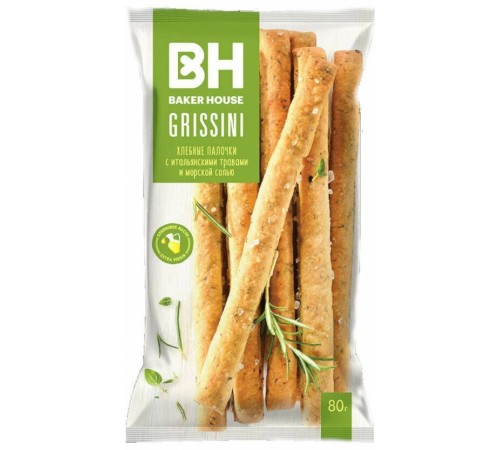 GRISSINI гриссини (Итальянские травы) 80 гр