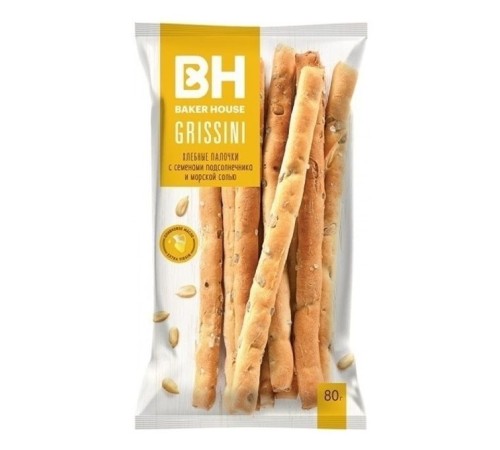 GRISSINI гриссини (семена подсолнечника) 80 гр
