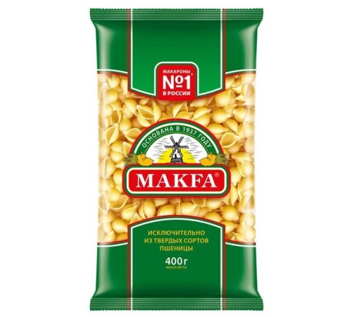 Makfa Ракушки 400г м/у