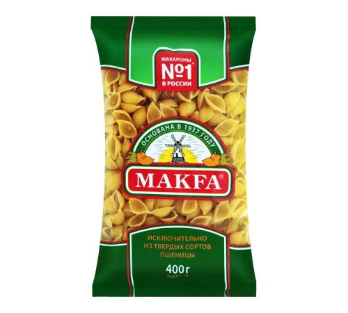Makfa Ракушки 400г м/у