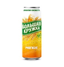 ПИВО Большая Кружка Мягкое т/у бан 0,43
