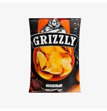 Чипсы натуральные Grizzly 110гр Шашлык
