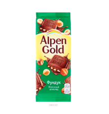 Шоколад Alpen gold молочный с фундуком 80гр