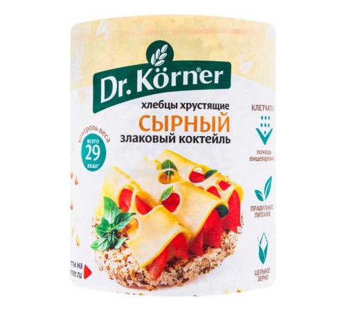Хлебцы dr.korner злаковый коктейль сырный 100г