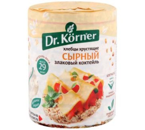 Хлебцы dr.korner злаковый коктейль сырный 100г