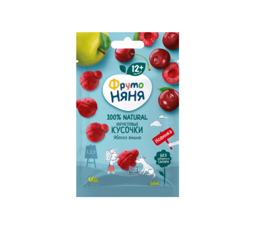 ФН 15г Фруктовые кусочки из яблок и малина