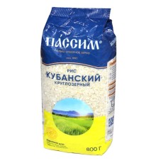 Крупа рис пассим краснодарский круглый 800г м/у