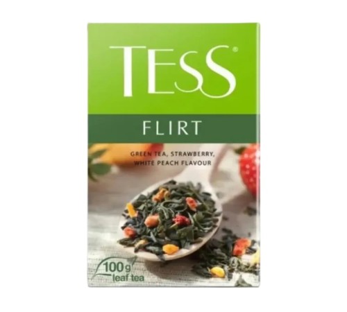 Чай Tess флирт зеленый 100г (зелен кит.ябл.ч.см.цедр.цитр.кусоч.земл)