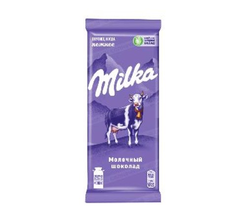 Milka 90гр Молочный шок.с двухсл.начинкой Milka 90гр Молочный шок.с двухсл.начинкой