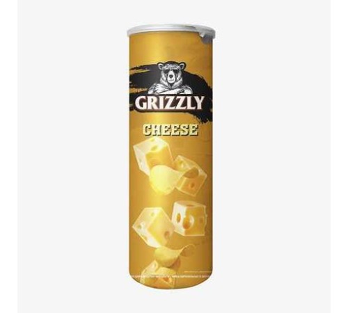 Картоф Чипсы ТМ Grizzly со вкусом сыра в тубусе 70 гр Картоф Чипсы ТМ Grizzly со вкусом сыра в тубусе 70 гр