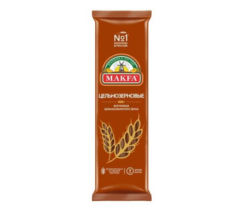 Makfa вермишель длинная цельнозерновая 500г мяг/уп