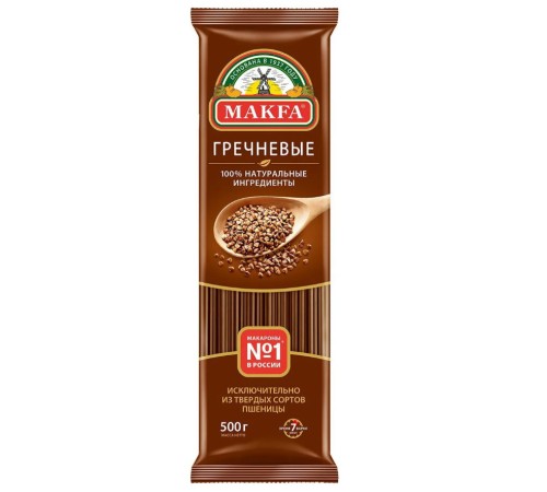 Makfa Вермишель длинная гречневая 500г мяг/уп