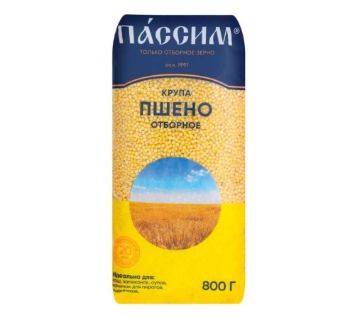 Крупа пшено пассим 800г мяг/уп