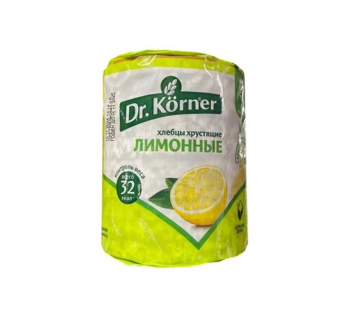 Хлебцы dr.korner злаковый коктейль лимонный 100г х 20