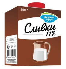 Сливки 11% Чудское озеро 0,5л
