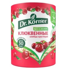 Хлебцы dr.korner кукурузно-рисовые с клюквой 100г