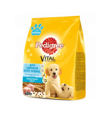 Pedigree сух для щенков всех пород курица 14x 600г