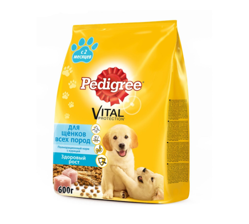 Pedigree сух для щенков всех пород курица 14x 600г