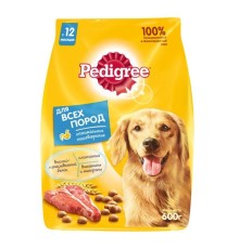 Pedigree сух для взрослых собак всех пород говядина 14x 600г 10113857