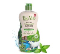 BioMio Средство для мытья посуды, фруктов, овощей с эф.маслом мяты, экстр. хлопка и и
