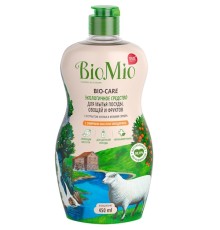 BioMio Средство для мытья посуды, фруктов, овощей с эф.маслом мандарина, экстр. хлопк