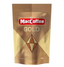 Кофе растворимый maccoffee Gold сублимированный 75г мяг/уп