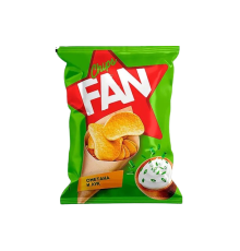 ЧИПСЫ FAN 120ГР. СМЕТАНА И ЛУК