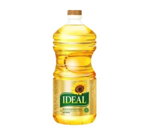 Масло подсолнечное ideal рафинир 2л
