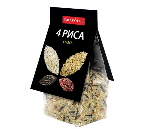 Смесь 4 риса bravolli! 350г х 11 пак