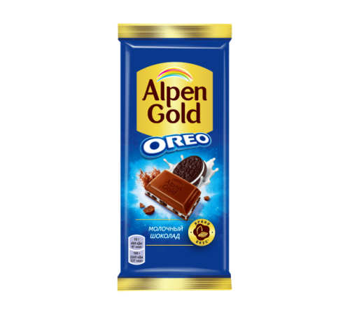 АГ 80гр Орео молочный с кус печенья АГ 80гр Орео молочный с кус печенья