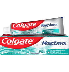 Зубная паста Colgate макс блеск с отб пластинками кристальная мята 100мл