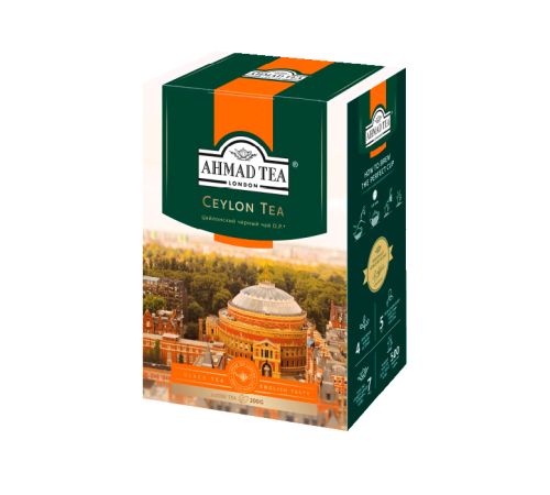 ЧАЙ AHMAD TEA ЦЕЙЛОНСКИЙ ЧАЙ ОРАНЖ ПЕКО 90 ГР