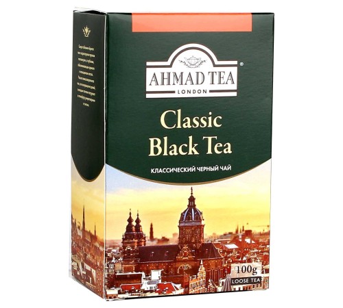 ЧАЙ AHMAD TEA CLASSIC ЧЕРНЫЙ ЛИСТОВОЙ 100ГР КОР