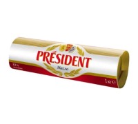 Масло кислосливочное Lactalis President doux 82% 1кг