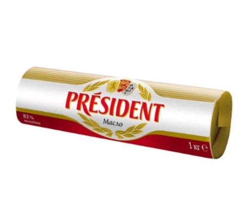 Масло кислосливочное Lactalis President doux 82% 1кг Масло кислосливочное Lactalis President doux 82% 1кг