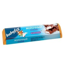 Шоколад молочный Babyfox с молочной начинкой 45гр