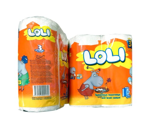 Бумажные полотенца LOLI 2 шт Бумажные полотенца LOLI 2 шт