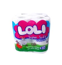 Туал.бумага Loli Super Soft Фиалка 8шт