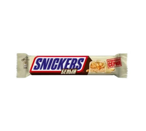 Шоколадный батончик Mars snickers белый 0.081