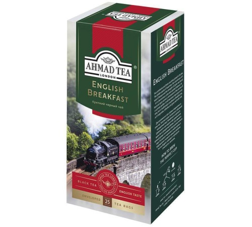 Ahmad Tea Английский завтрак 25*2г, черный чай, в конвертах из фольги Ahmad Tea Английский завтрак 25*2г, черный чай, в конвертах из фольги