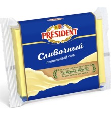 Сыр плавленый Lactalis President Мастер бутерброда сливочный, 40 %ж 300г полиэтилен