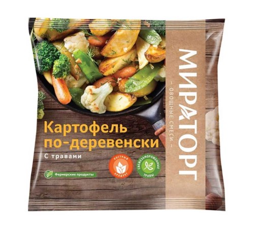 Картофель по Деревенски с Травами замороз 400гр Мираторг