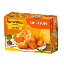 Наггетсы куриные мираторг с сыром 300г /кор./